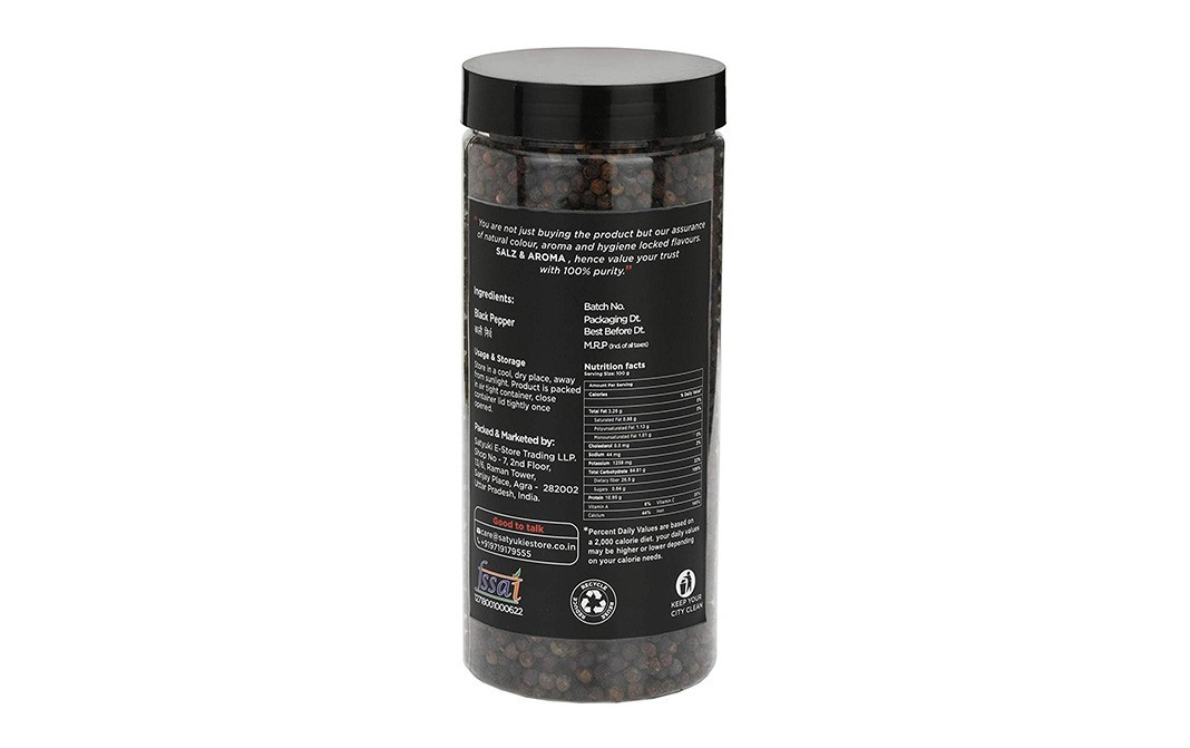 Salz & Aroma Black Pepper    Plastic Jar  500 grams